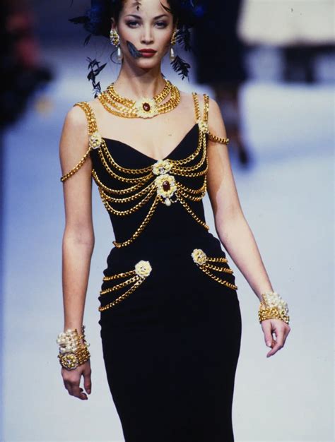 chanel black dress gold chains|chanel dress shop online.